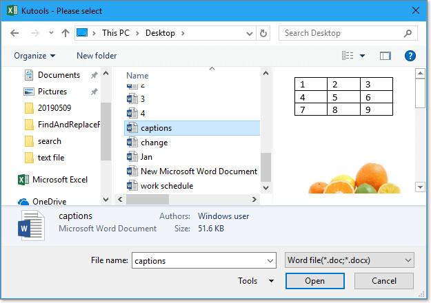 Hộp thoại Import Data